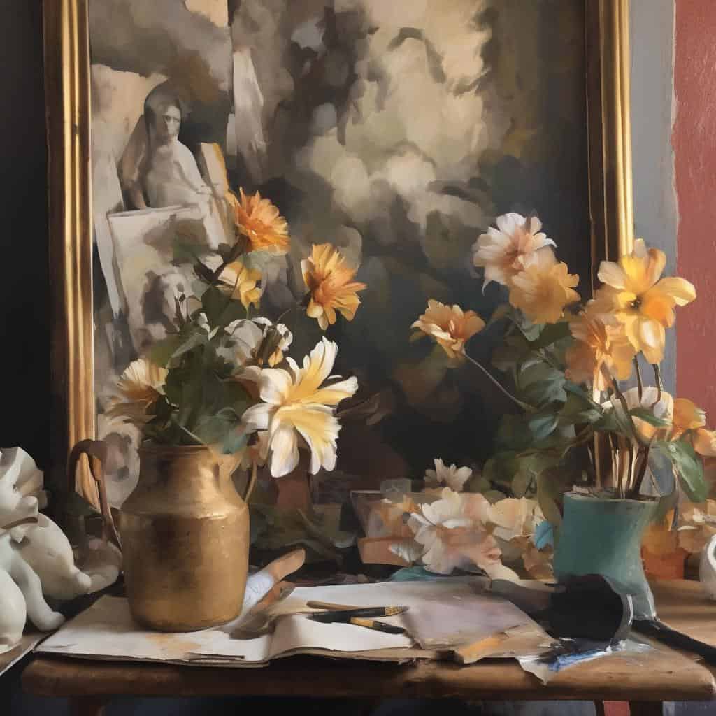 Παραστατική σύγχρονη τέχνη και επιρροές στη σύγχρονη τέχνη, ζωγραφική και δημιουργία.